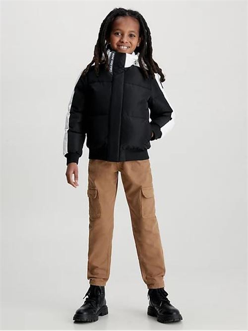 COLOR BLOCK PUFFER JACKET CALVIN KLEIN JEANS | IB0IB01722/BEH